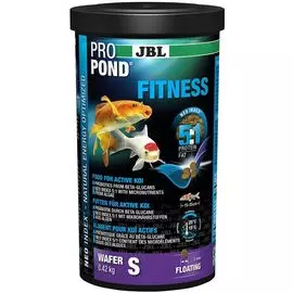 Основной корм JBL ProPond Fitness S - плавающие чипсы для активных кои (420 г (1 л))