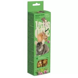 Палочки Little One Sticks Meadow Grass с луговыми травами для морских свинок, кроликов и шиншилл (2 х 55 г, )