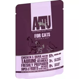 Паучи AATU for Cats Chicken &amp; Quail курица и перепел для кошек (85 г, Курица и Перепел)
