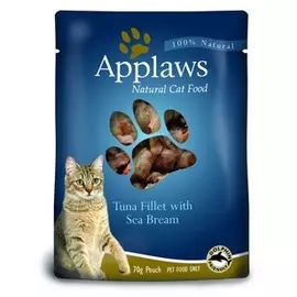 Паучи Applaws Cat с тунцом и морским окунем для кошек (70 г, Тунец и морской окунь)
