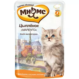 Паучи Мнямс Маренго для котят (85 г, Цыпленок)
