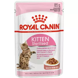 Паучи Royal Canin Kitten Sterilised в соусе для стерилизованных котят от 6 до 12 месяцев (85 г, )