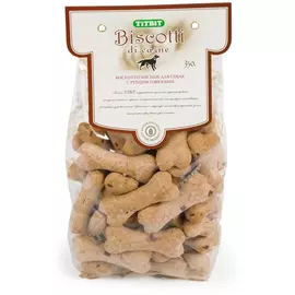 Печенье TiTBiT Бискотти с рубцом говяжьим для собак (350 г)