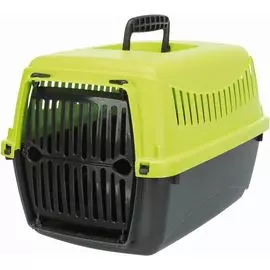 Переноска Trixie Capri XXS для животных (XXS: 26 х 25 х 39 см, Антрацит/Зеленый)