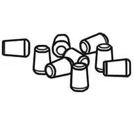 Пластиковые наконечники на ножки для вольера Ferplast Dog Training (Черный)