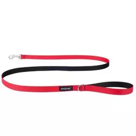 Поводок Amiplay Twist красный для собак (S: 150 см x 1 см, Красный)