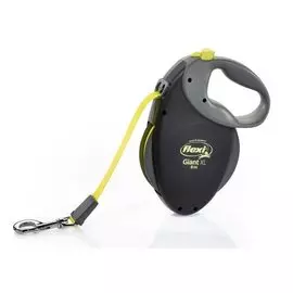 Поводок-рулетка Flexi Giant XL, лента, для гигантских собак 50+ кг (8 м (для пород до 50+ кг), Черный)