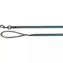 Поводок Trixie Fusion прорезиненный графиовый/океан для собак (17 мм x 10 м)