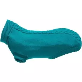 Пуловер Trixie Kenton бирюзовый для собак (S: 33 см, Бирюзовый)