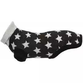 Пуловер Trixie Stella Bay чёрно-серый для собак (S: 36 см, Чёрный/Серый)