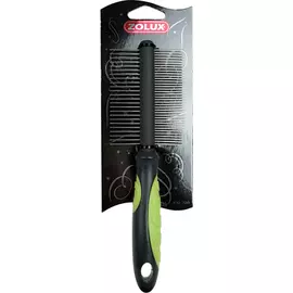 Расческа Zolux двусторонняя с пластиковой ручкой для собак (65 x 20 x 215 мм, )