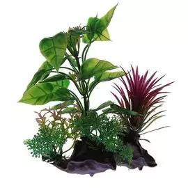 Растение Homefish 80655 пластиковое с грузом для аквариума (18 см)