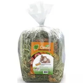 Сено Зверьё моё отборное с яблоком и морковью для грызунов (500 г)