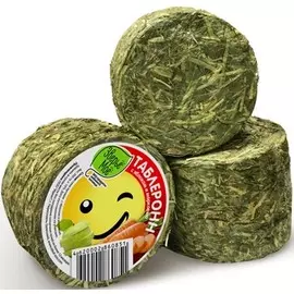 Сено Зверьё моё таблеронн луговое с яблоком и морковью для грызунов (200 г)