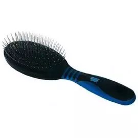 Щетка Show Tech Pin Brush массажная с прорезиненной ручкой для собак и кошек (2,5 х 6,5 х 23 см, )