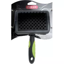 Щетка Zolux резиновая с ручкой для собак (L, )