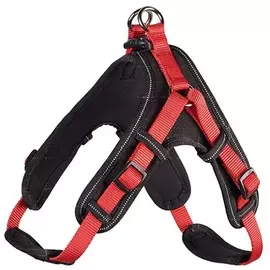 Шлейка Hunter Neopren Vario Quick красный/черный для собак (67-80 см x 2,5 см, Красный/черный)