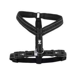 Шлейка Hurtta Casual Y-Harness черная для собак (100 см, Черный)