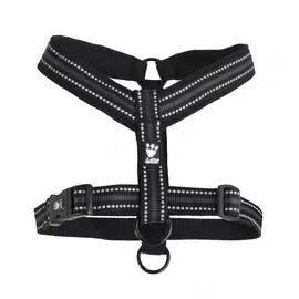 Шлейка Hurtta Y- Padded Harness черная для собак (35 см, Черный)