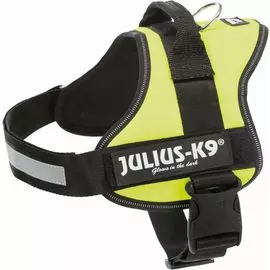 Шлейка тренировочная Julius-K9 неоновый зеленый для собак (M-L: 58-76 см х 40 мм, Зеленый)