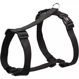 Шлейка Trixie Premium H-harness черный для собак (XL–XXL: 85–130 см/38 мм, Черный)