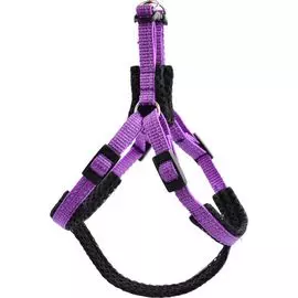 Шлейка Zooexpress Fresh Line капрон и сетка быстросъемная, регулируемая сиреневая для собак (10 мм х 30-40 см, Сиреневый)