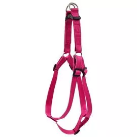 Шлейка Zooexpress Fresh Line капроновая быстросъемная, регулируемая малиновая для собак (15 мм х 40-50 см, Малиновый)