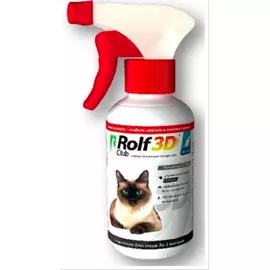 Спрей Rolf Club 3D спрей от клещей и блох для кошек (200 мл)