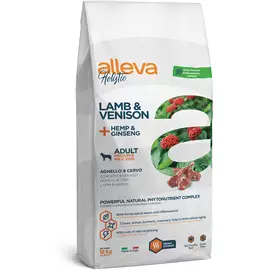 Сухой корм Alleva Holistic Adult Lamb &amp; Venison Medium/maxi с ягненком и олениной, женьшенем для собак средних и крупных пород (12 кг, Ягненок и оленина)