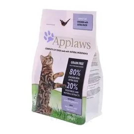 Сухой корм Applaws Dry Cat Chicken with Duck беззерновой Курица и Утка Овощи: 80/20% для кошек (7,5 кг, Курица, утка и овощи)