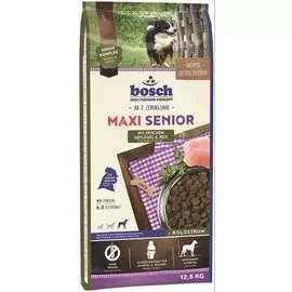 Сухой корм Bosch Maxi Senior Poultry&amp;Rice с птицей и рисом для пожилых собак крупных пород (12,5 кг, Птица и рис)