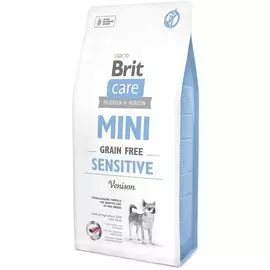 Сухой корм Brit Care Mini GF Sensitive беззерновой для собак мелких и миниатюрных пород с чувствительным пищеварением (7 кг, )