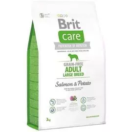 Сухой корм Brit Care Salmon&amp;Potato Adult Large Breed беззерновой для собак крупных пород (3 кг, Лосось и картофель)