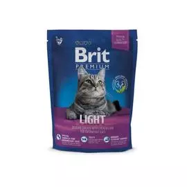 Сухой корм Brit Premium Cat Light для кошек, склонных к излишнему весу (300 г, Курица и печень)