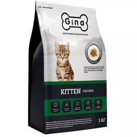 Сухой корм Gina Kitten Chiken с курицей для котят (18 кг, Курица)