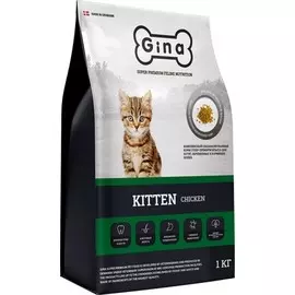 Сухой корм Gina Kitten Курица для котят (3 кг, Курица)