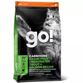 Сухой корм GO! Natural Holistic Sensitivity+Shine Grain Free Freshwater Trout, Salmon Recipe для котят и кошек (3,63 кг, )