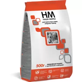 Сухой корм Наша Марка с мясом цыпленка и овощами для взрослых собак средних пород (3 кг, Мясо цыплёнка и овощи)