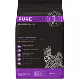 Сухой корм PureLuxe Элитное Питание для собак мелких пород (5 кг, Индейка, горошек и лосось)