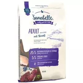 Сухой корм Sanabelle Adult с мясом страуса для взрослых кошек (10 кг, )