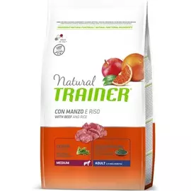 Сухой корм Trainer Natural Medium Adult для взрослых собак средних пород с говядиной и рисом (3 кг, )