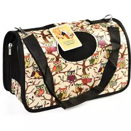 Сумка-переноска Homepet Совы для кошек и собак мелких пород (45 x 22 x 26 см)