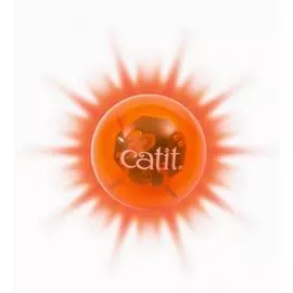 Светящийся огненно-красный шарик к игровым дорожкам Hagen Catit (3 см, Красный)