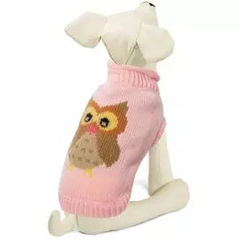 Свитер Triol Сова розовый для собак (L: 35 см)
