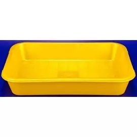 Туалет Альфа-Юг с сеткой №1 для кошек (35,5 х 25 х 5 см, В заказе будет случайный цвет)