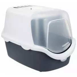 Туалет-домик Trixie Vico Open сине-серый/белый для кошек (40 х 40 х 56 см, Сине-серый/белый)