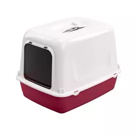 Туалет Ferplast Clear Cat 10 закрытый с угольным фильтром для кошек (36 x 47 х 35 см, В заказе будет случайный цвет)