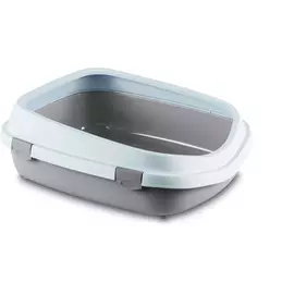 Туалет Stefanplast Queen с рамкой пудровый для кошек (55 x 71 x 24,5 см, Пудровый)