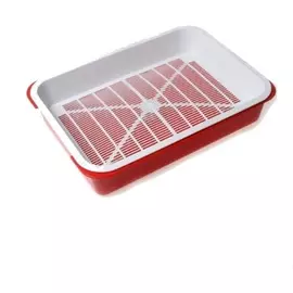 Туалет Вака Люкс с сеткой для кошек (38 х 27,5 х 8 см, В ассортименте)