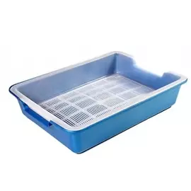 Туалет Зооник с сеткой глубокий для кошек (38,5x29x6 см, )